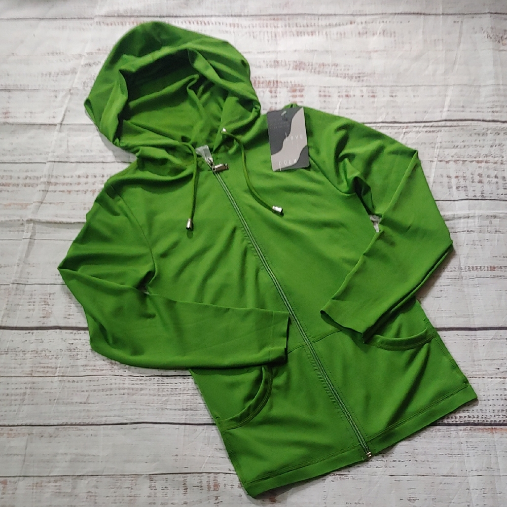 Love Poem Green Women's Hoodie NWT